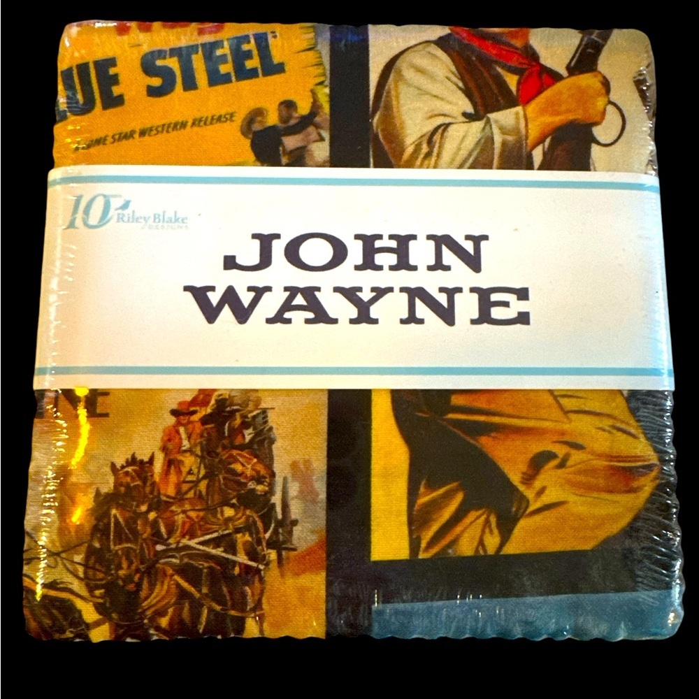 Quilting RARE Find “John Wayne” licensed 5” stacker 42 pieces NIP